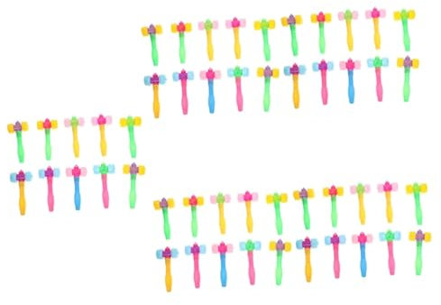 OKUMEYR 50 Pz Martello Bb Per Bambini Martello Cigolante Giocattoli Per La Coordinazione Occhio-mano Giocattolo Martello Per Bambini Giocattolo Per Bambini Strumenti Per Bambini Plastica