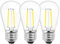 3x E27 LED Birne Warmweiss 2 Watt 160 Lumen Vintage Glühbirne ersetzt 20W Lampe S14 Leuchtmittel 2700 Kelvin Warmweiß Bulb Energiesparlampe Ersatzlampen für Lichterkette Kronleuchter Nachttischlampe