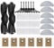 Accessoire pour aspirateur Brosse latérale à Rouleau, Filtre, Sac à poussière, Compatible avec Les aspirateurs Robots Tapo RV30 Max / RV30 Max Plus / RV20 Max / RV20 Max Plus(Set2)