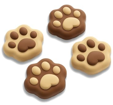 GeekShare Manopole per pollice per Switch 2 (2025), tappi per pulsanti di ricambio, tappi per pollice, copertura per joystick, compatibile con Switch 2, comode e resistenti (4 pezzi) (zampa di gatto