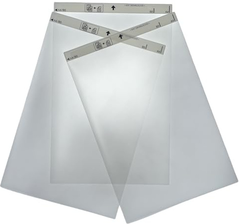 OKLILI 3 fogli di supporto B12B819451 compatibili con scanner portatili Epson, strappati, fragili, piegati, delicati, vecchi, danneggiati, rugosi, fragili documenti