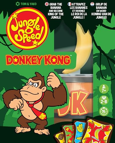 Asmodee | Jungle Speed Donkey Kong | Board Game | Ages 7+ | 2-8 Players | 15 Minutes Playing Time