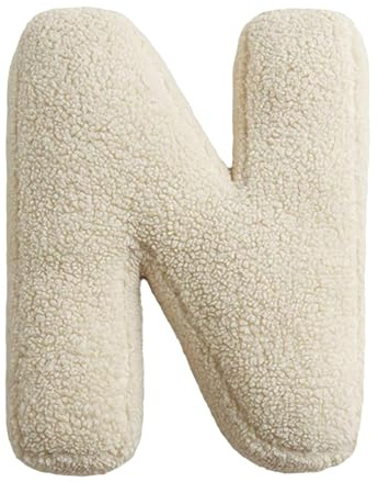 Buchstabekissen 30x38cm Kissen Als Buchstaben Waschbar Baumwolle Buchstabe Kissen Kuschelkissen Kinder Englische Buchstabeform Auto Dekorationskissen Zierkissen Plüschkissen Für Sofa Couch Bett