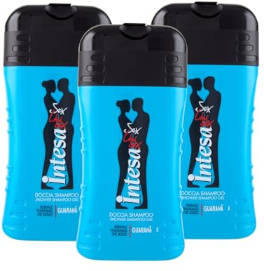 INTESA SEX UNISEX | Gel Doccia Shampoo Guaranà, Con Guaranà, 3x250 ml