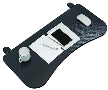 Ergonomic Desk Extension, Adjustable Armrest & Keyboard Tray – 90° Foldable, Clamp-On Installation, Space-Saving Solution for Home Office, Black, 65x25cm