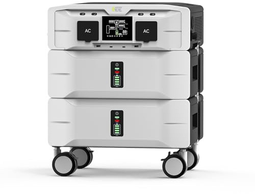 IEE SE5000 5000W (9000W Pico) Estación de Energía Portátil 5120Wh | Generador Solar, Ampliable Hasta 10 kWh, App, 11 Puertos, Batería LiFePO4, Power Station para Camping, Caravana y Emergencias