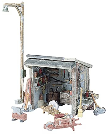 Woodland Scenics D216 Werkzeugunterstand Gartenhaus Werkzeuglager Gartengeräte Bausatz Spur H0 HO 1:87 Tool Shed