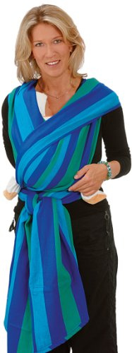 Hoppediz gewebtes Baby-Tragetuch ab Geburt, 100% Baumwolle, Curacao 4,60 m