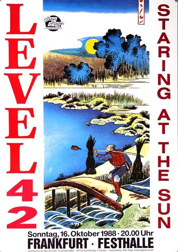 Level 42 - Staring at the Sun 1988 - Poster, Concertposter, Concert