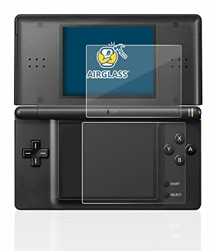 BROTECT Schutzglas für Nintendo DS LITE Schutzfolie Panzer Folie Glas Displayschutz Made in Germany [Kratzfest 9H, Anti-Fingerprint,Transparent]