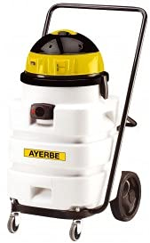 Ayerbe - Aspirador industrial 3600w ay-3600 deposito basculante, Color: Blanco, Negro y Amarillo