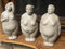 EX Frauen Skulptur Hilda | Dicke Dame | in Steinoptik | Garten Figur Dekoration