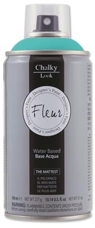 FLEUR Spray Vernice Chalk Paint, Extra Opaco, all' Acqua senza Odore, MultiSuperficie, 300 ml F59 Istanbul Interior, Effetto Gesso, Shabby Chic Vintage, per Mobili, per Interno - Esterno