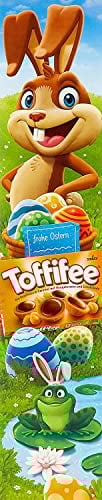 Toffifee Oster-Spaß – Die Haselnuss in Caramel mit Nougatcreme und Schokolade – 1 x 375g (3 x 125g)
