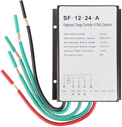 Controlador de turbina eólica SF-12-24-A, 12V / 24V 300W / 600W Regulador regulador de carga de turbina eólica impermeable