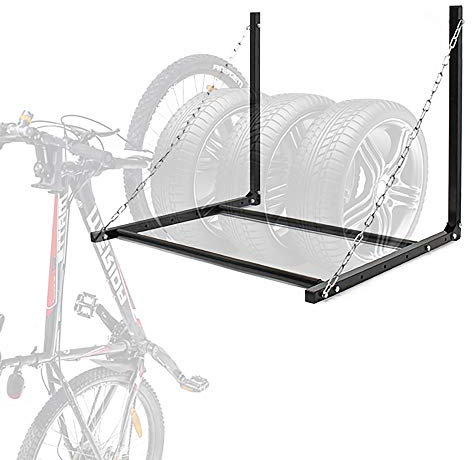 MGidea Supporto Porta GOMME Pneumatico Auto Macchina Garage da Parete Muro SCAFFALE