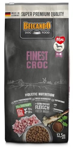 BELCANDO Finest Duck [12,5 kg] Hundefutter | Trockenfutter für kleine & mittlere Hunde | Alleinfuttermittel für ausgewachsene Hunde ab 1 Jahr