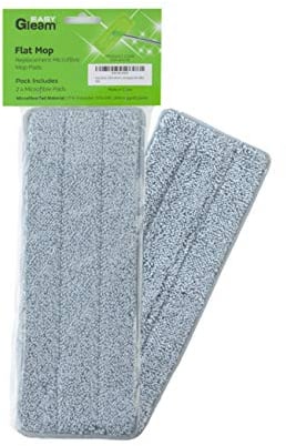 EasyGleam 2 PACK Mopas de Limpieza de Suelos de Repuesto para Fregona de Microfibra y Cubo de Fregona EasyGleam | Recambio de Fregona Mopa para Todo Tipo de Suelos, Lavable, Superabosrbente, Ecológica