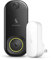 Kangaroo Smart Doorbell Camera + Indoor Chime | Photograph Motion at The Door | Photo Push Notifications, WiFi Required | No Hard-Wiring