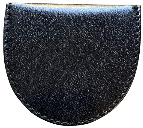 Lorenz Homme Cuir Cheval Chaussure Forme Plateau Porte-Monnaie - Noir, Medium