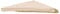 Ersatz-Bezug für Luxus-Ampelschirm HWC-A96 mit Flap, Sonnenschirmbezug, 3x4m (Ø5m) Polyester 4kg - Creme