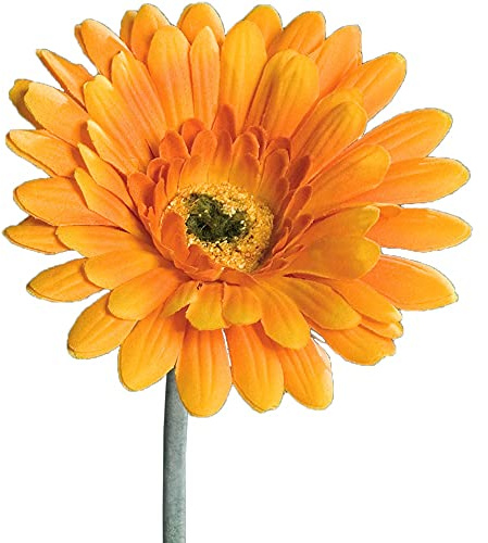 matches21 Gerbera Kunstblume für Blumengestecke künstliche Blume Blüten Kunststoff 1 STK Ø 10x56 cm - orange