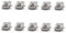 GDQLCNXB 10 Pack Mini USB Type B Female Port 5-Pin 180 Degree SMD SMT PCB Jack Socket