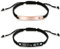 Yijunmca Paare Armbänder mit Schmuckbox Geflochtenes Seil Couples Armband Gravur Her King His Queen Pärchen Bangle Distanz Armreifen Liebhaber Armkette für Männer Frauen Geburtstag Jubiläum Geschenk