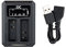 JJC Caricabatteria USB doppio adattatore per fotocamera digitale Panasonic DMW-BLG10/DMW-BLE9 Leica BP-DC15