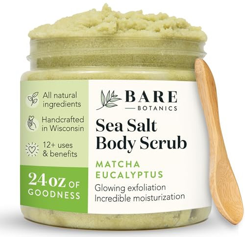 BARE BOTANICS Body Scrub (Matcha-Eukalyptus)