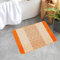 renoazul® Non Slip Indoor Door Mat, Heavy Duty 40 x 60 cm Waterproof Anti-Slip Welcome Front Door Mat, Floor Mats for Home, Kitchen and Bedroom Decor (Gel Back Nada Rug - Orange)