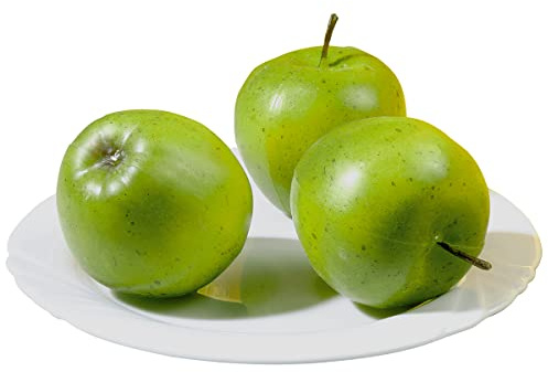 Deko-Äpfel Dummy Apfel-Set Fake Attrappen grün 7 cm Ø 3 Stück Dekoration