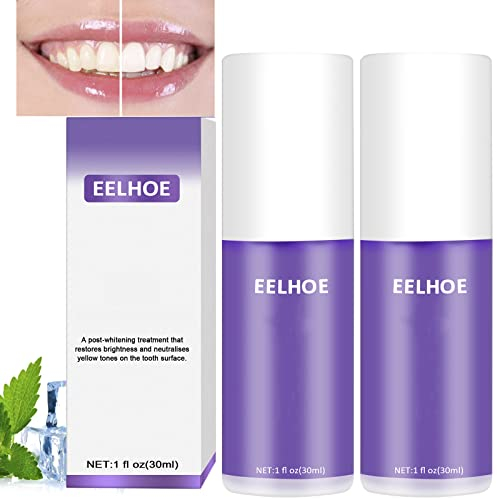 2PCS Purple Teeth Whitening Toothpaste, Tooth Stain Removal, Purple Toothpaste Protect Sensitive Teeth, Teeth Whitening Booster, Intensive Stain Remover Reduce Yellowing Teeth