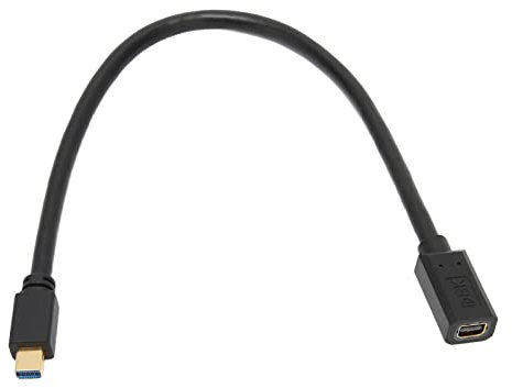Câble Mini DP vers DisplayPort 8K, 8K (7680x4320) 60Hz, Câble DisplayPort 1.4 4K 120Hz, Câble Adaptateur Mini DisplayPort Mâle vers Mini DisplayPort Femelle pour PC, TV, Projecteur, Etc.
