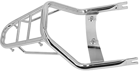 ASHATA Gepäckträger Hinten aus Karbonstahl, Verchromt, Plattierter Gepäckträger, Ersatz für Monkey 125 2018-2022, Ideal Zum Tragen von Fracht, Seesäcken und Rucksäcken