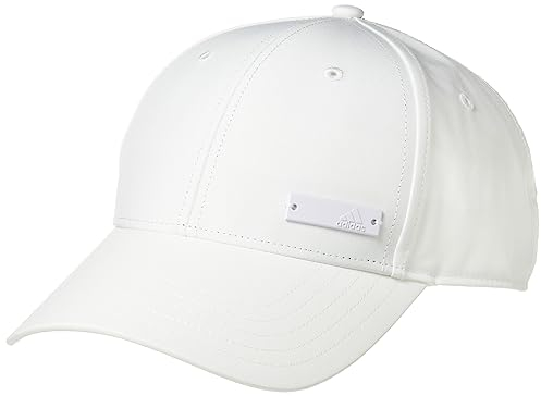 adidas Unisex Metal Badge Lightweight Baseball Cap, White, XS