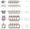 PH PandaHall 30 Sets 5 Styles Animal Photo Charms Blank Bezel Owl Charms Trays Turtle Cabochon Blanks Elephant Butterfly Dragonfly Pendant Trays for Graduation Gift Wedding DIY Craft Jewellery Making