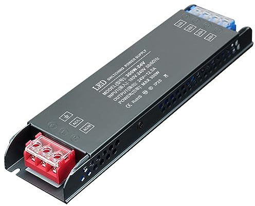 LED Trafo 24V 300W, SOARFLY 240V auf 24V LED Treiber Netzteil, Netzteil Led Driver Kein Rauschen, Kein LED-Flimmern, Niederspannung Led Transformator für LED Beleuchtungen