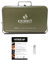 KIKIRIKIT - Holzkohlegrill - Tragbarer Holzkohlegrill - Klappgrill - Grillset - Camperzubehör - originelles Geschenk - Geschenke für Eltern (Grün, Basic Kit)