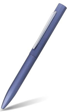 Online Kugelschreiber OCTOPEN I hochwertiger Metall-Kuli Blau I auswechselbare Großraum-Mine I Schreibfarbe blau, dokumentenecht I Geschenkidee