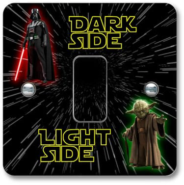 Epic Modz Dark Side Light Side Light Switch Vinyl Decal Sticker Set Room Wall Art Gift