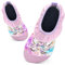 Kinder Badeschuhe Schwimmschuhe Wasserschuhe Mädchen Baby Strandschuhe Aquaschuhe Schnell Trocknend für Beach Pool(DJS Rosa20/21)