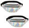 ROROJOYMA 2 Stück Laser Bauchtasche Bauchtasche 80er Jahre Damen Verstellbarer Gurt Hüfttasche für Outdoor Reise Wandern Reisen Urlaub