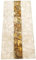Indian Cottage Art and Crafts Esszimmertisch aus weißem Marmor, 137 x 137 cm, königlicher Look, brauner versteinerter Epoxidharz, Wohnzimmertisch