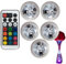 Teksome Bougies chauffe-plat submersibles | Bougies chauffe-plat étanches | Petites lampes en forme de bocal à poissons avec télécommande, alimentées par piles pour, vase, aquarium