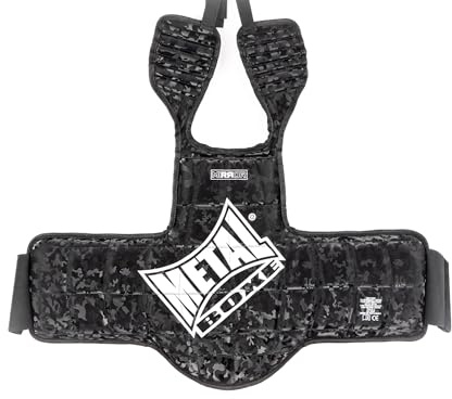 METAL BOXE Unisex – Erwachsene Plastron réversible Mirror Wendbarer Brustpanzer, Schwarz, Taille 2