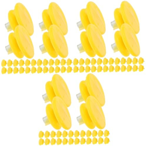 LIFKOME 300 Pcs Cleats Outdoor Gear Ice Skates Climbing Anti-slip Spikes Grip Bag Spiked Shoe Nail Snow Grippers for Shoes for Men Hiking Boots Spikes Heel Abs Yellow