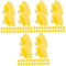 LIFKOME 300 Pcs Cleats Outdoor Gear Ice Skates Climbing Anti-slip Spikes Grip Bag Spiked Shoe Nail Snow Grippers for Shoes for Men Hiking Boots Spikes Heel Abs Yellow