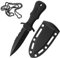 GUTERTOP Neck Knife Messer mit Scheide, EDC Messer, 12cm Outdoormesser mit rutschfesten Griff für Outdoor Survival
