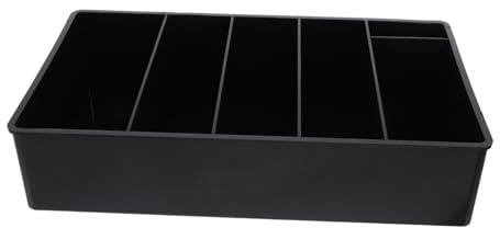 ROMISBABA Kasse Handy Halter Handyhalterung Kleiderboxen Aufbewahrung Paletten Tischdeckenklammern Handy Tischhalterung Aufbewahrungskorb Telefoncontainer Plastik Black